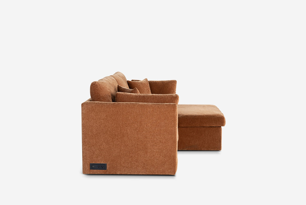 Nova Full-Size Sleeper Sectional with Storage Chaise