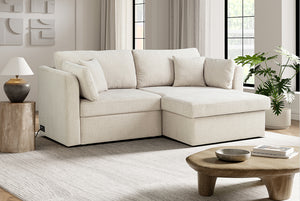 Nova Full-Size Sleeper Sectional with Storage Chaise