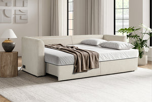 Nova Full-Size Sleeper Sectional with Storage Chaise