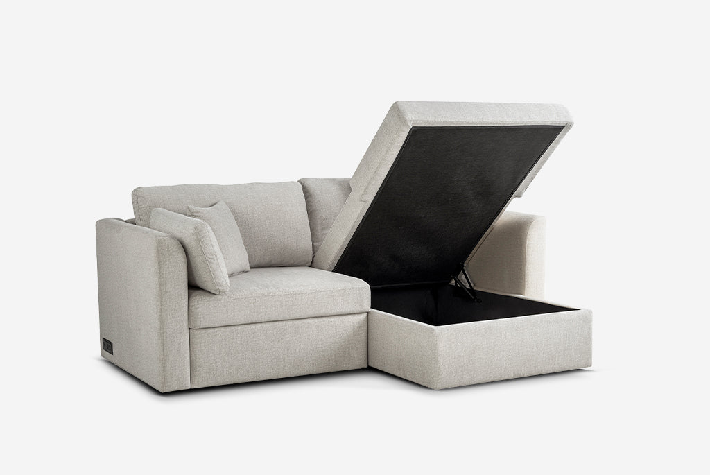 Nova Full-Size Sleeper Sectional with Storage Chaise