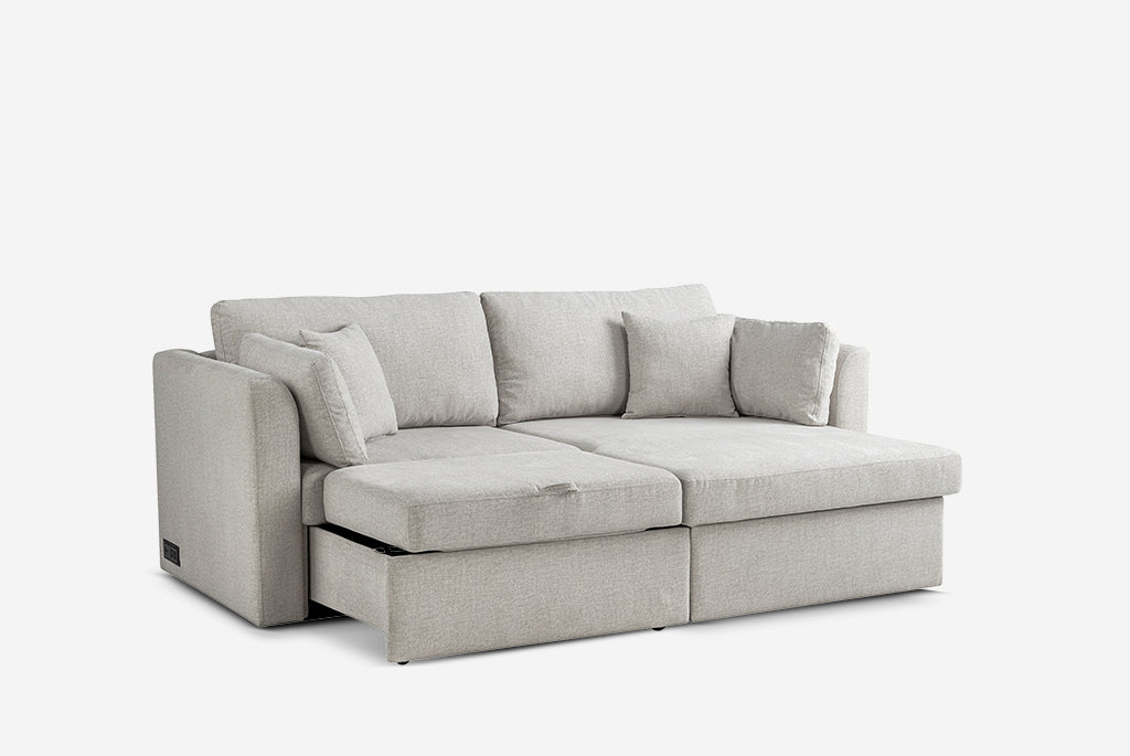 Nova Full-Size Sleeper Sectional with Storage Chaise