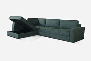Switch Queen Sleeper Sectional with Storage Chaise