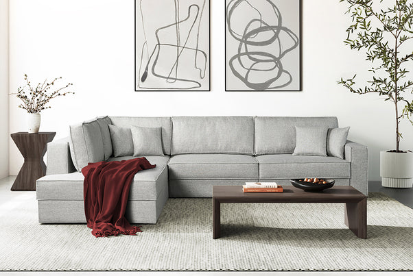 Switch Queen Sleeper Sectional with Storage Chaise