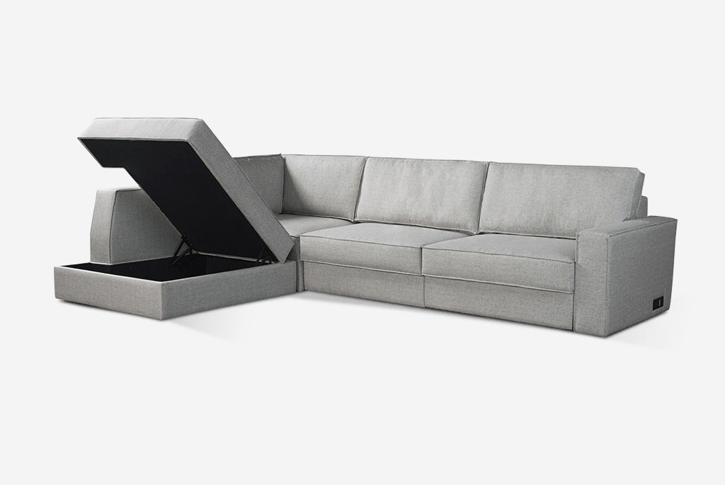 Switch Queen Sleeper Sectional with Storage Chaise