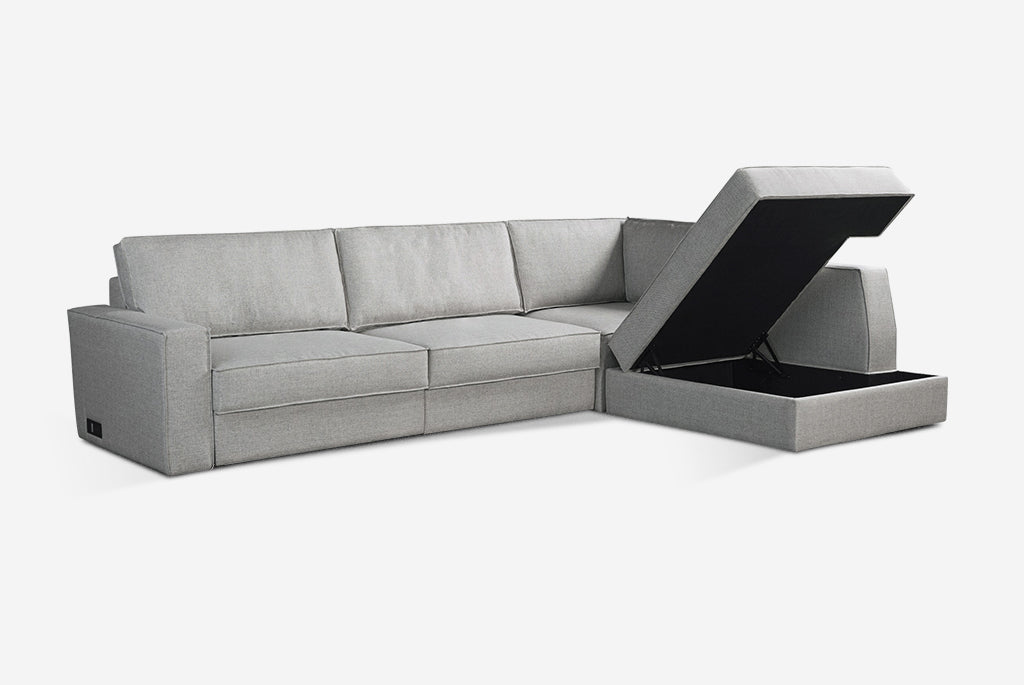 Switch Queen Sleeper Sectional with Storage Chaise