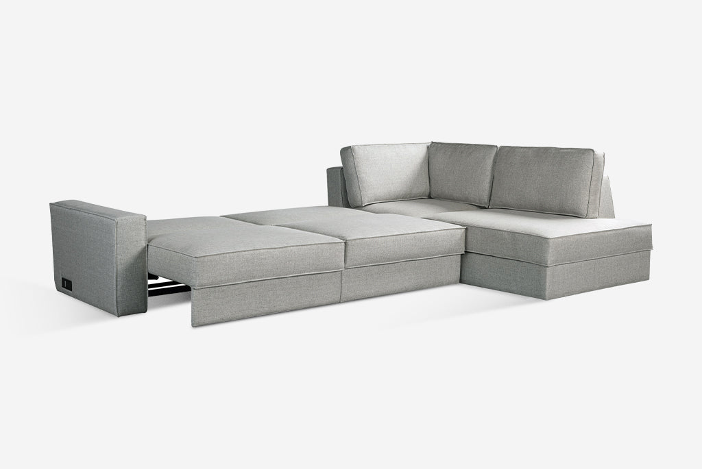 Switch Queen Sleeper Sectional with Storage Chaise