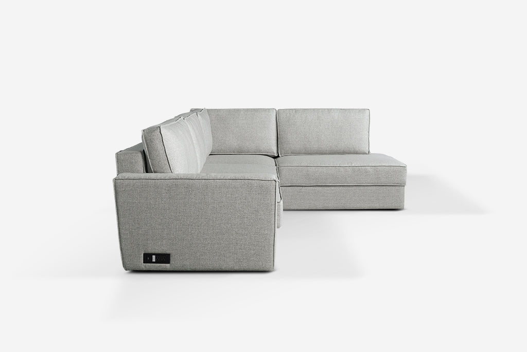 Switch Queen Sleeper Sectional with Storage Chaise