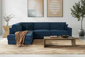 Switch Queen Sleeper Sectional with Storage Chaise