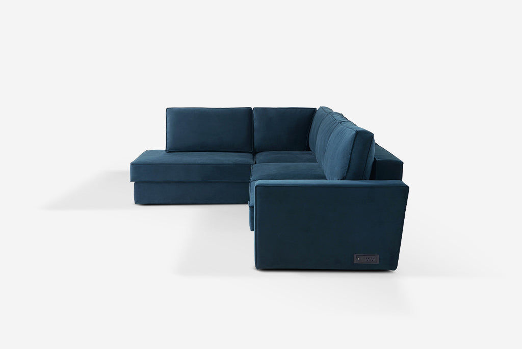 Switch Queen Sleeper Sectional with Storage Chaise
