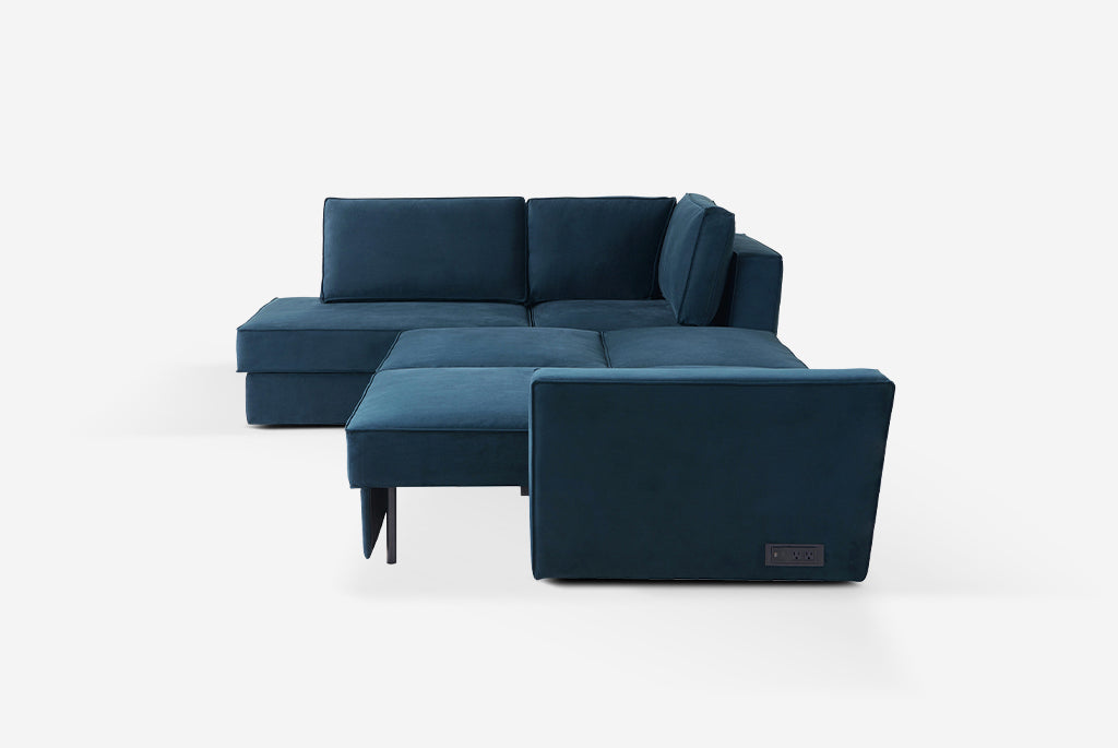 Switch Queen Sleeper Sectional with Storage Chaise