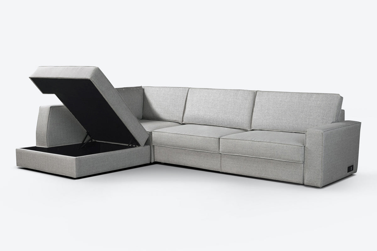 Switch Queen Sleeper Sectional with Storage Chaise