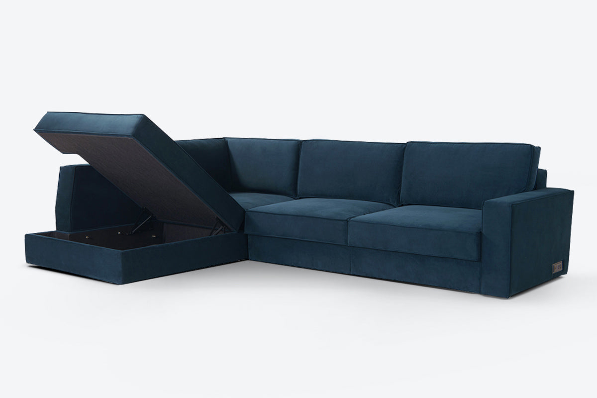 Switch Queen Sleeper Sectional with Storage Chaise