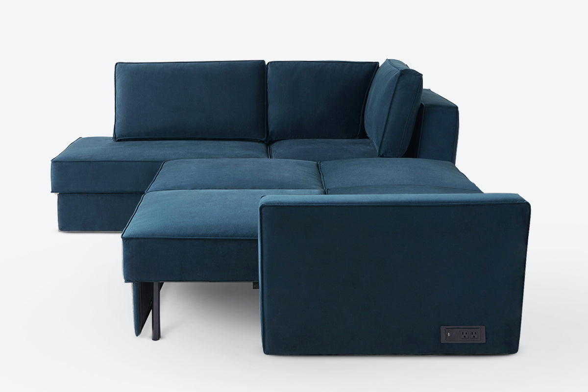 Switch Queen Sleeper Sectional with Storage Chaise