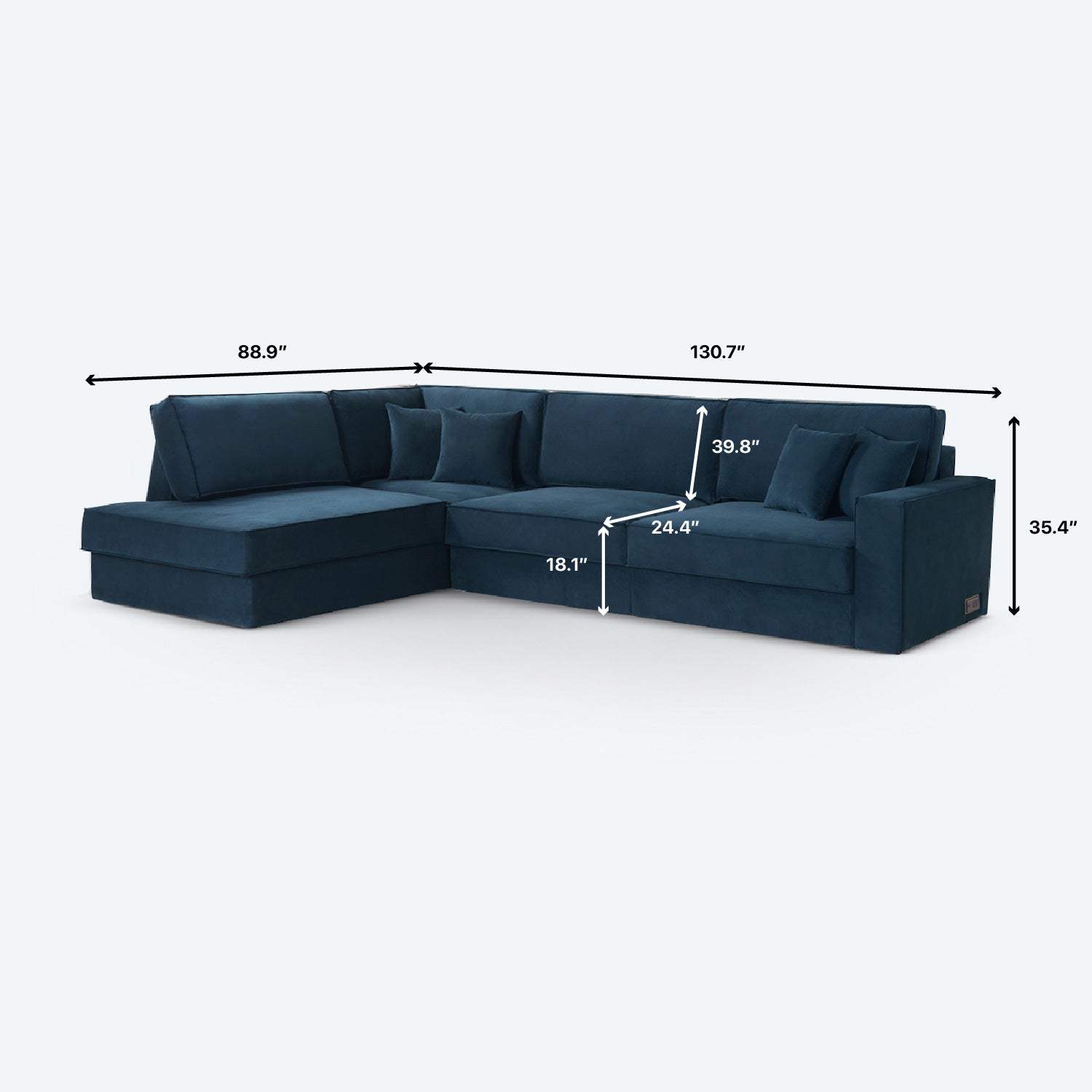 Switch Queen Sleeper Sectional with Storage Chaise