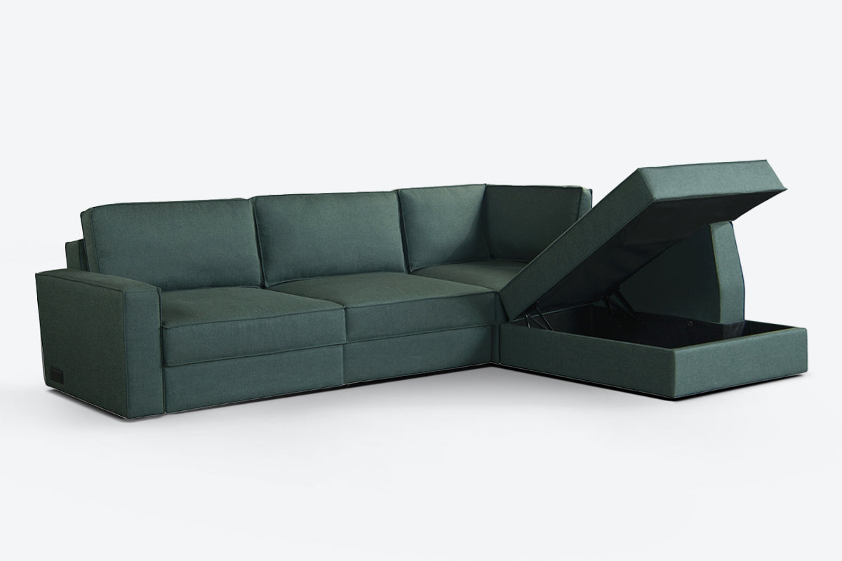 Switch Queen Sleeper Sectional with Storage Chaise