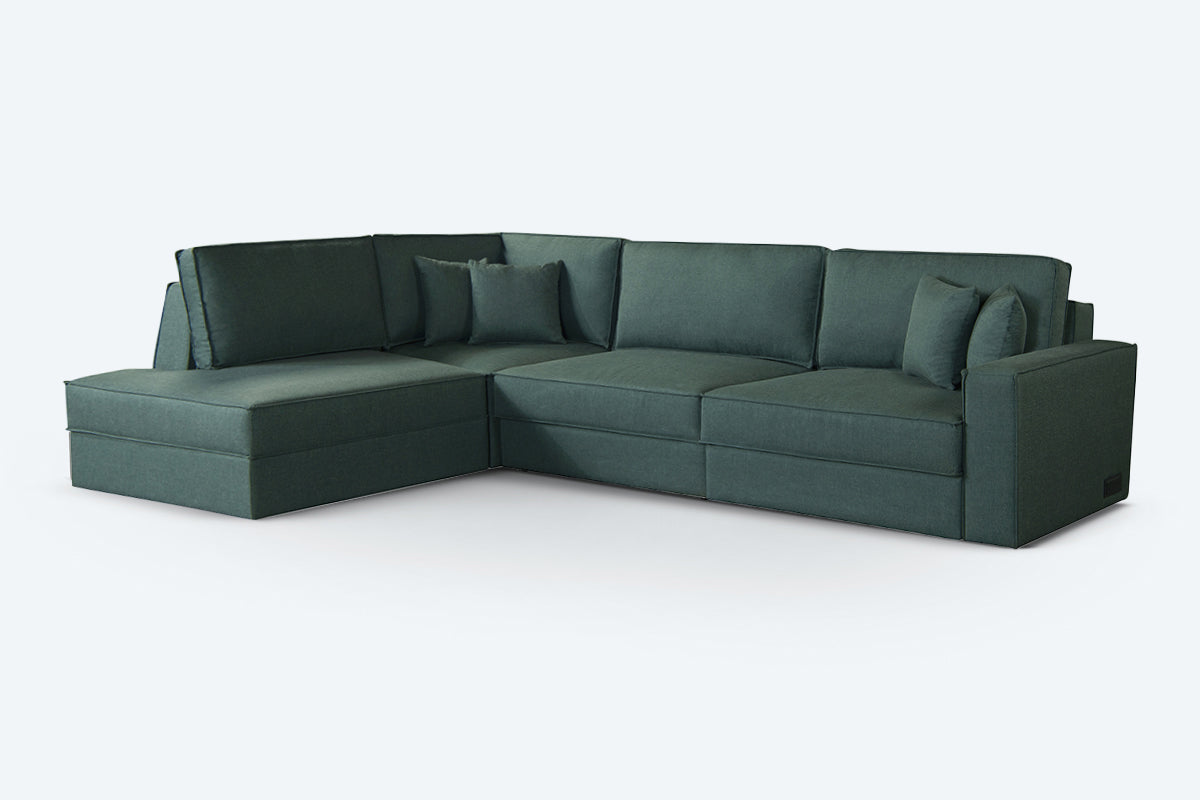 Switch Queen Sleeper Sectional with Storage Chaise
