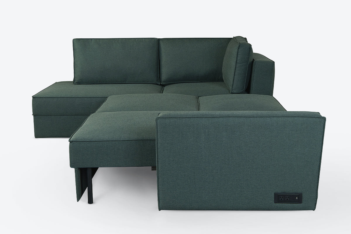 Switch Queen Sleeper Sectional with Storage Chaise