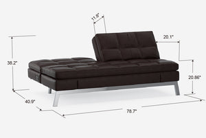 Toggle Full-Sized Convertible Couch with 16-Position Configurations