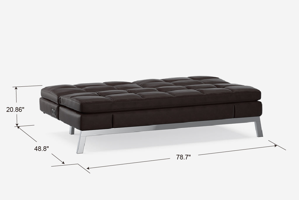 Toggle Full-Sized Convertible Couch with 16-Position Configurations