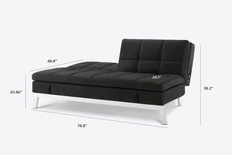 Toggle Full-Sized Convertible Couch with 16-Position Configurations