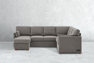 Luke Queen Sleeper U-Shaped Sectional with Reversible Storage Chaise