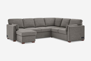 Luke Queen Sleeper U-Shaped Sectional with Reversible Storage Chaise