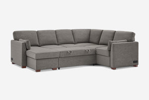 Luke Queen Sleeper U-Shaped Sectional with Reversible Storage Chaise