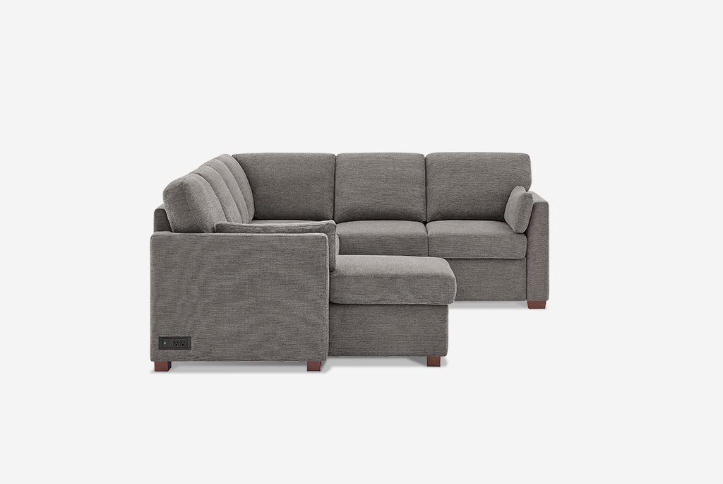 Luke Queen Sleeper U-Shaped Sectional with Reversible Storage Chaise