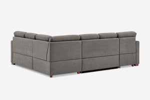 Luke Queen Sleeper U-Shaped Sectional with Reversible Storage Chaise