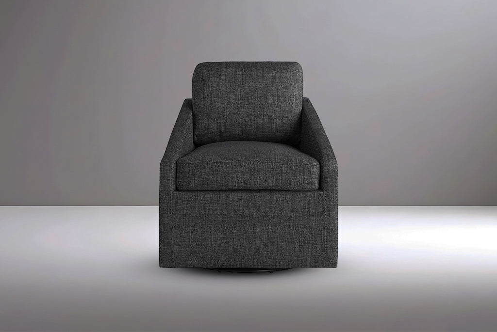 Huxley Swivel Chair on a neutral background