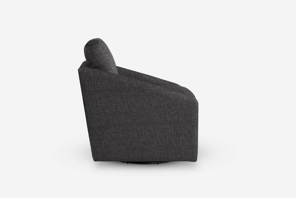 Huxley Swivel Chair on a white background (Side View)