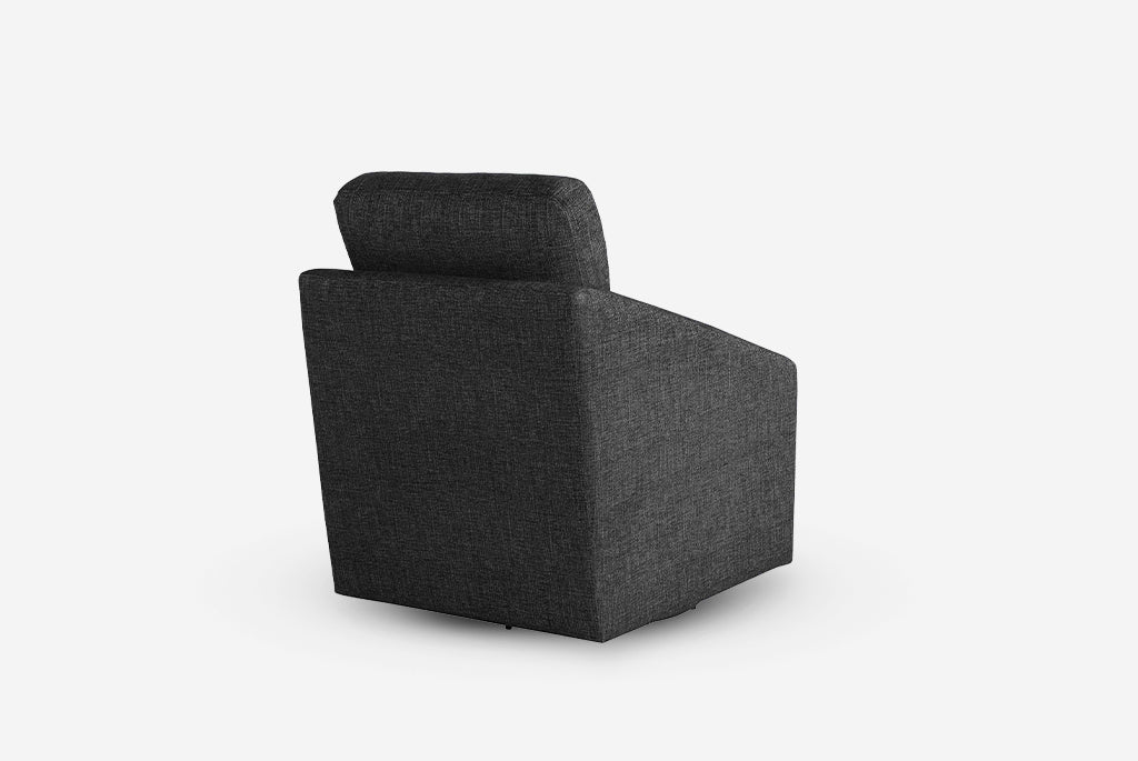 Huxley Swivel Chair on a white background (Side View)