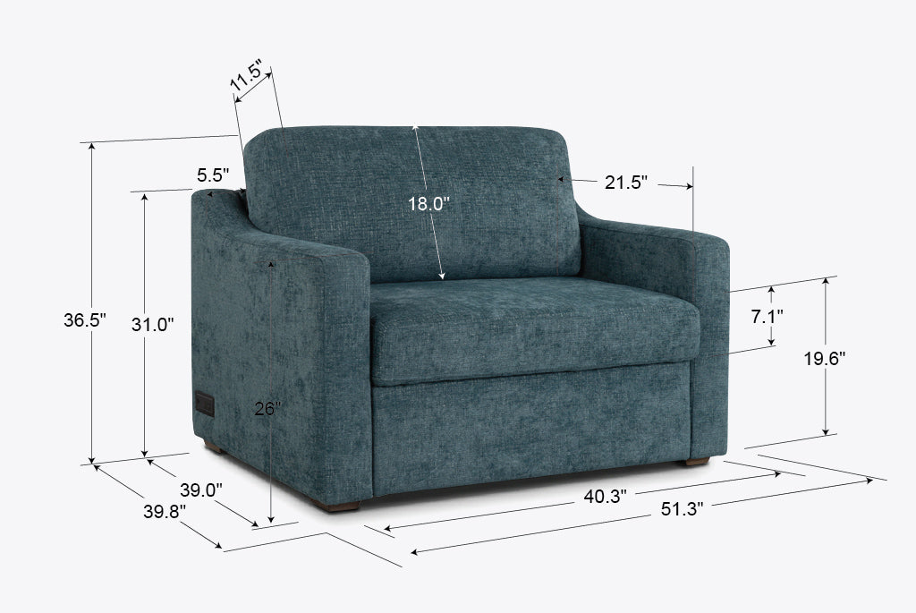 Aura Convertible Twin Chair Sleeper