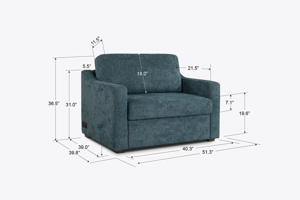 Aura Convertible Twin Sleeper Chair