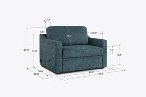 Aura Convertible Twin Sleeper Chair
