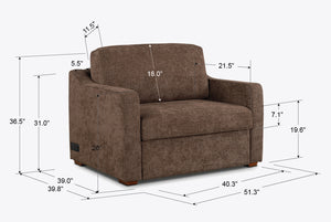 Aura Convertible Twin Chair Sleeper