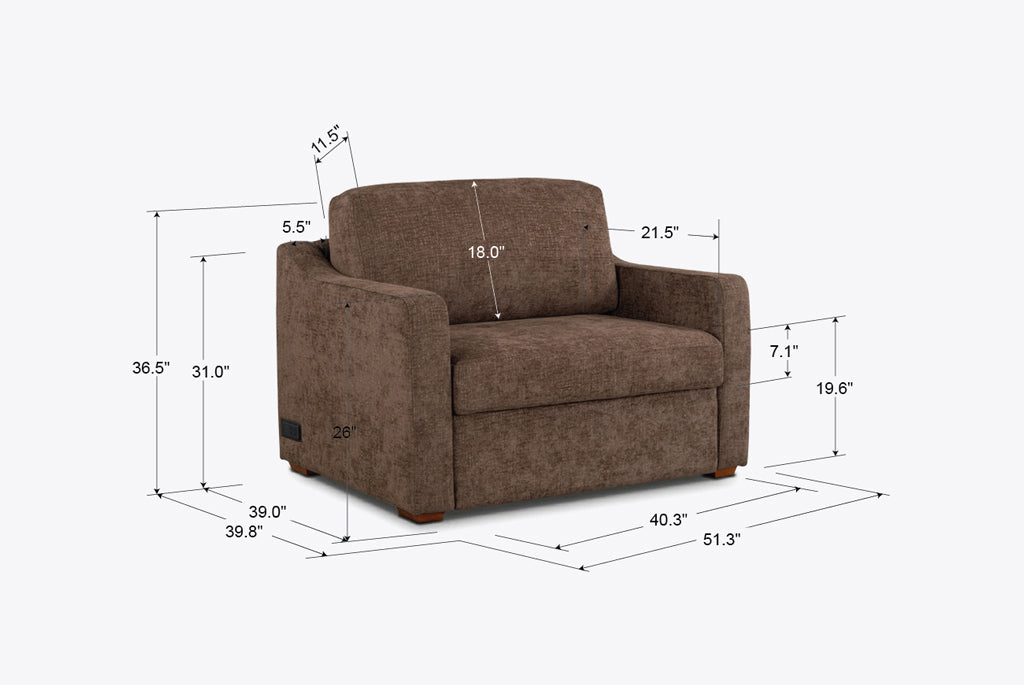Aura Convertible Twin Sleeper Chair