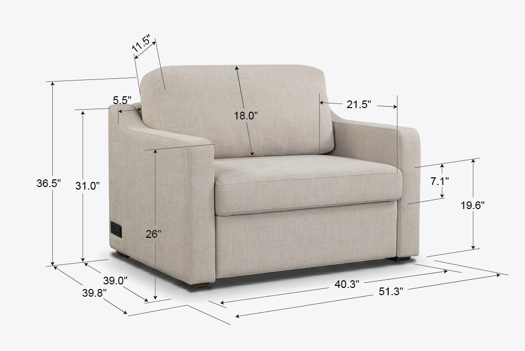 Aura Convertible Twin Sleeper Chair