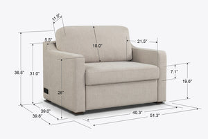 Aura Convertible Twin Sleeper Chair