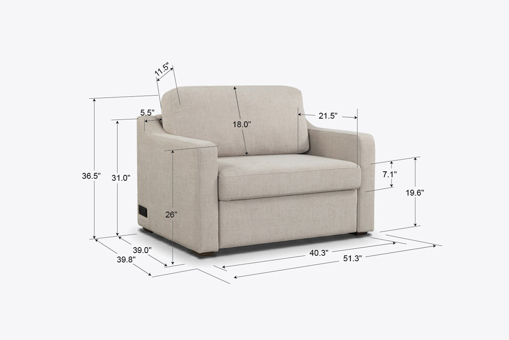 Aura Convertible Twin Sleeper Chair