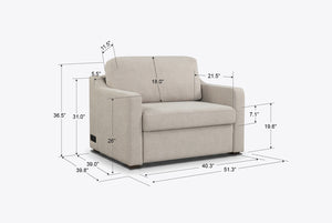 Aura Convertible Twin Sleeper Chair