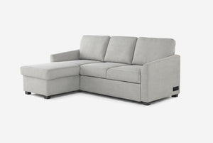 Cameron Queen Sleeper Sofa with Reversible Storage Chaise, Beige