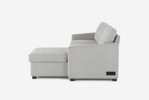 Cameron Queen Sleeper Sofa with Reversible Storage Chaise, Beige