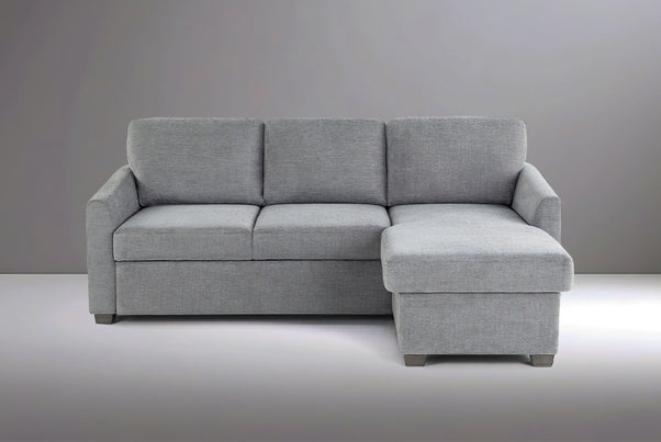 Cameron Queen Sleeper Sofa with Reversible Storage Chaise, Grey