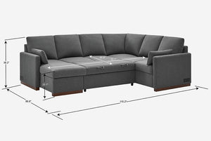 Element Full-Size Sleeper Sectional with Storage Chaise