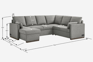 Element Full-Size Sleeper Sectional with Storage Chaise