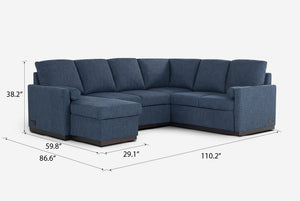 Element Full-Size Sleeper Sectional with Storage Chaise