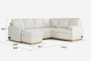Element Full-Size Sleeper Sectional with Storage Chaise