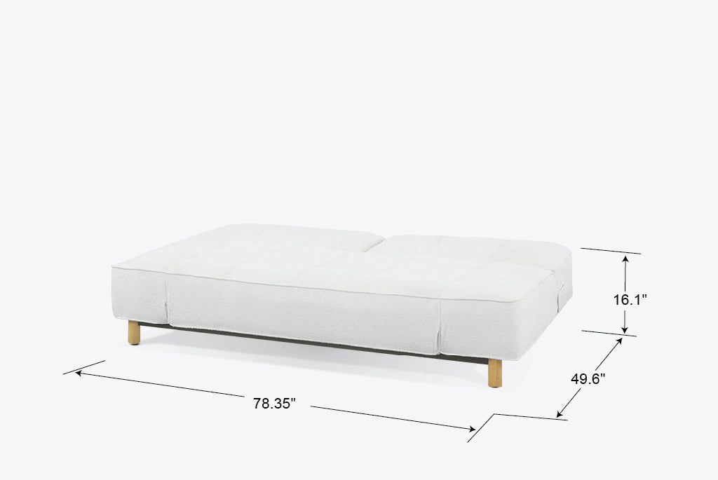 Fold Low Profile Convertible Couch with 16-Position Configurations