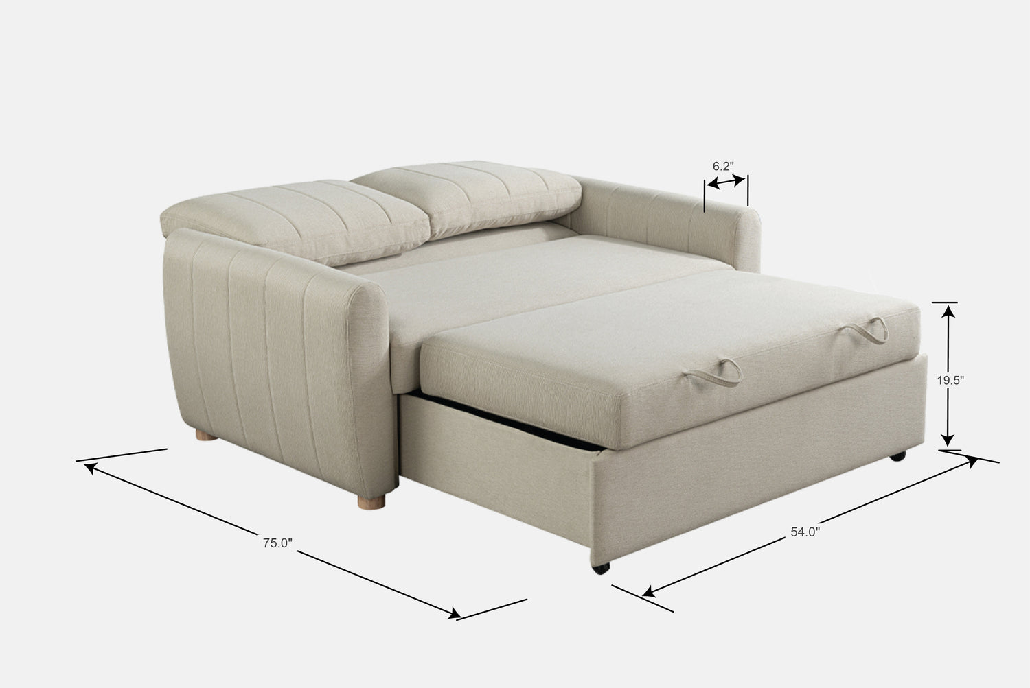 Galaxy Full-Sized Sleeper Loveseat